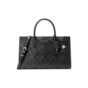 MICHAEL KORS Leather Handbag Medium Size Women's Black