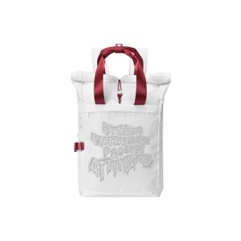 DRACONITE Polyester Backpack Unisex Red And White Two Tone