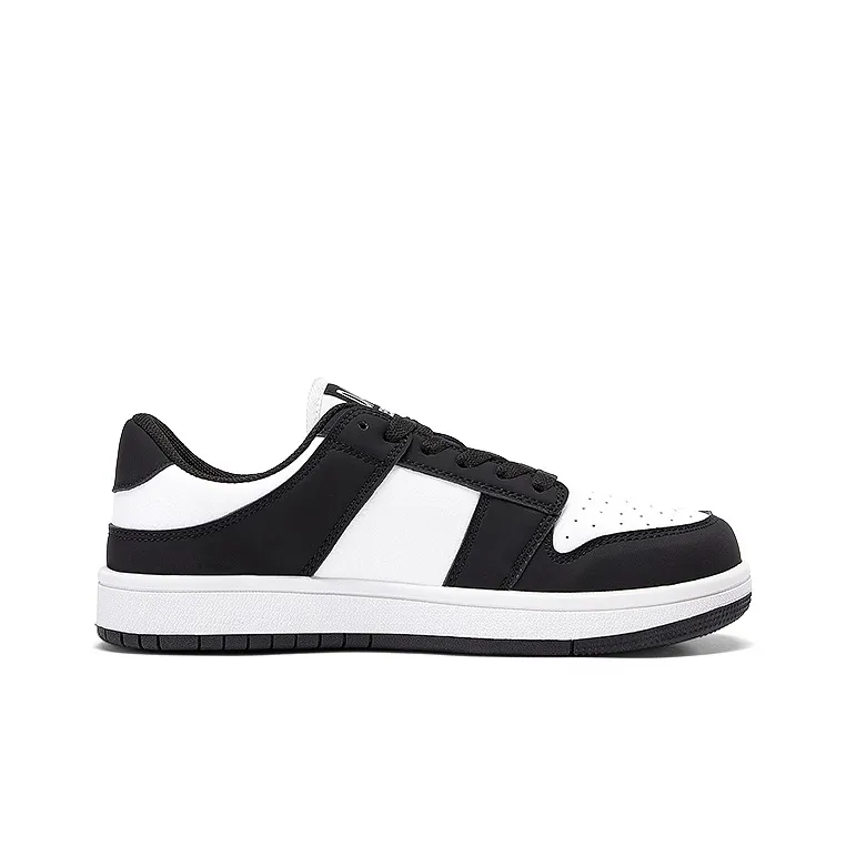 DAPHNE Lightweight Low Top Skateboard Shoes Women's Black White-2