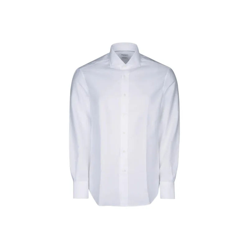 Brunello Cucinelli Curved Hem Shirt-0