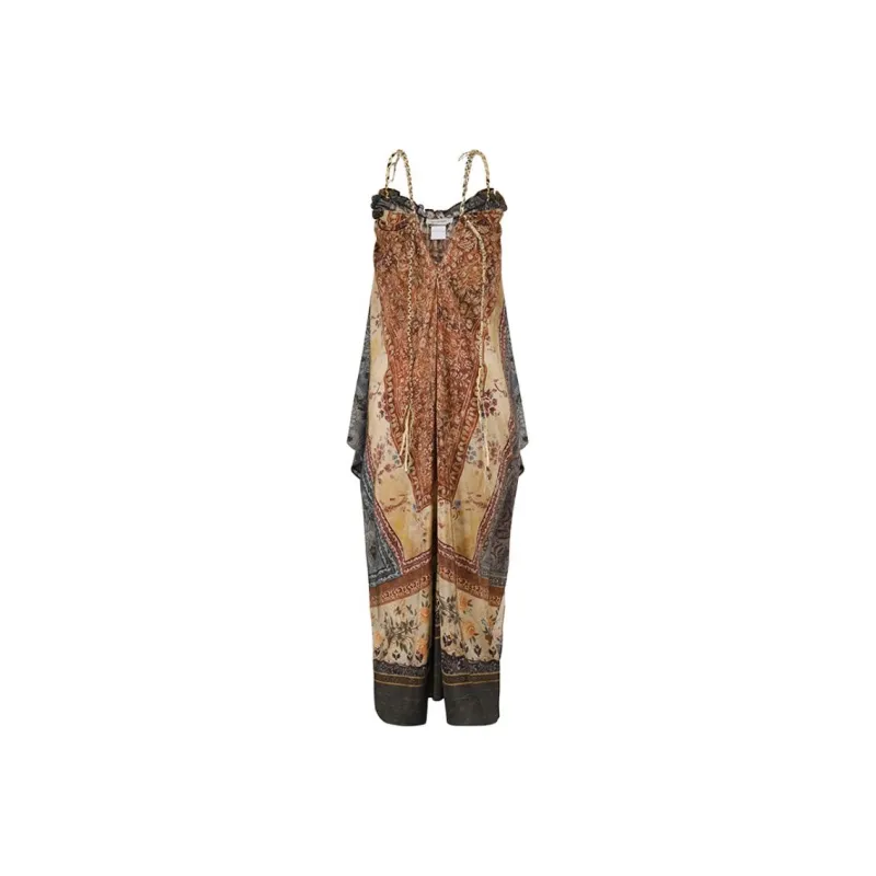 INTO THE EAST Abstract pattern Midi Dress-0