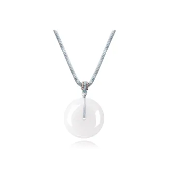 Lao Feng Xiang Golden Silk Jade Necklaces Women's