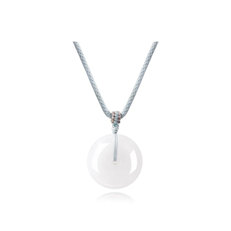Lao Feng Xiang Golden Silk Jade Necklaces Women's-0