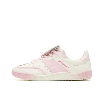 PINK PANTHER x QIAODAN Balanced Lightweight Low Top Skateboard Shoes Women's Ivory White Pale Jade Pink