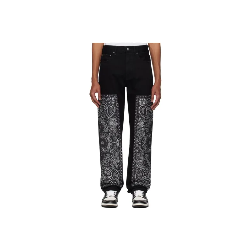 AMIRI Bandana jacquard Jeans-0