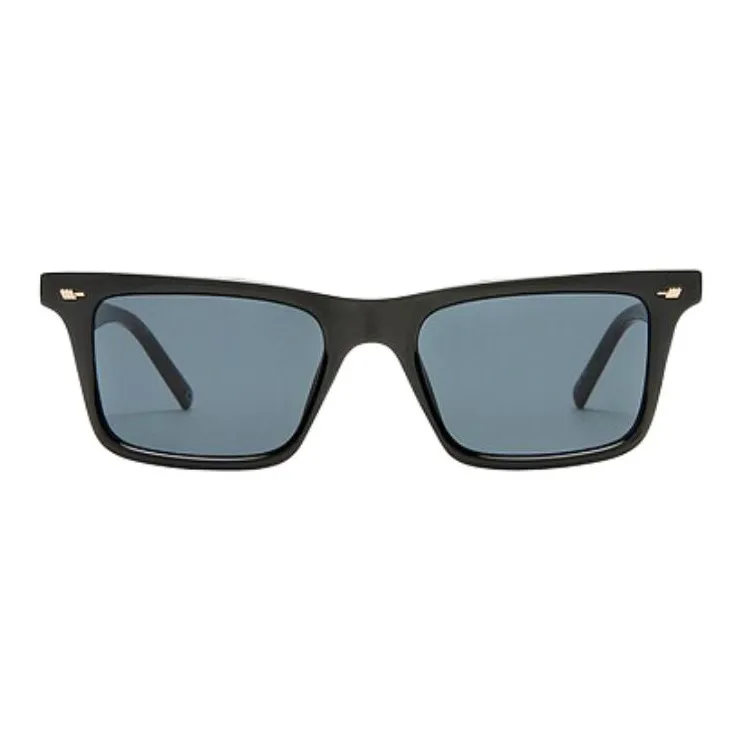 Le Specs Acetate Square Sunglasses Women's Black-1