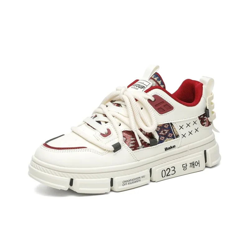 BAKE Anti Slip And Wear Resistant Height Increasing Low Top Skateboard Shoes Men's-6