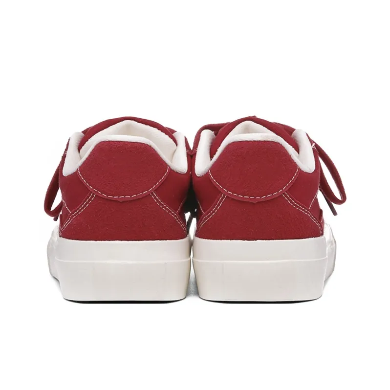 Ordifen Low Top Canvas Shoes Women's Red-3