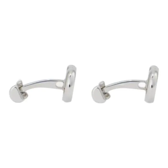 FERRAGAMO Brass Cufflinks Men's Silver-1