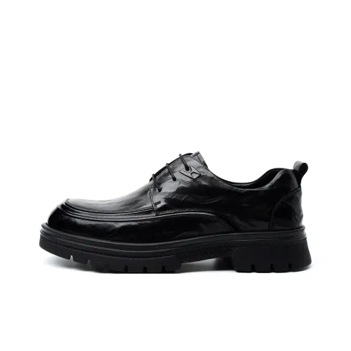 FED Men's Casual Shoes Men Low Top Black/Brown