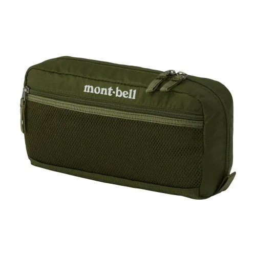 MONTBELL Nylon Toiletry Bag Medium Size Unisex Khaki Green