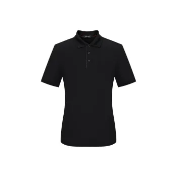 SAINT ANGELO Polo Shirts Unisex Obsidian Black