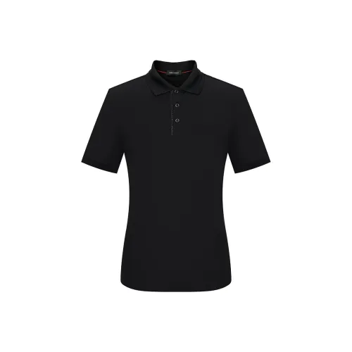 SAINT ANGELO Polo Shirts Unisex Obsidian Black