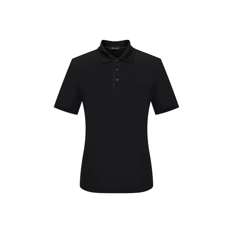 SAINT ANGELO Polo Shirts Unisex Obsidian Black-0