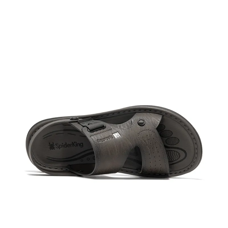Spider King Beach Sandals Men's Gray-3