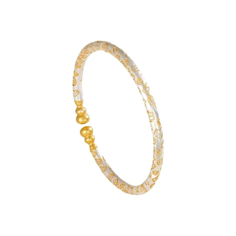FUYUFU 999 Fine Silver Bangles Unisex-0