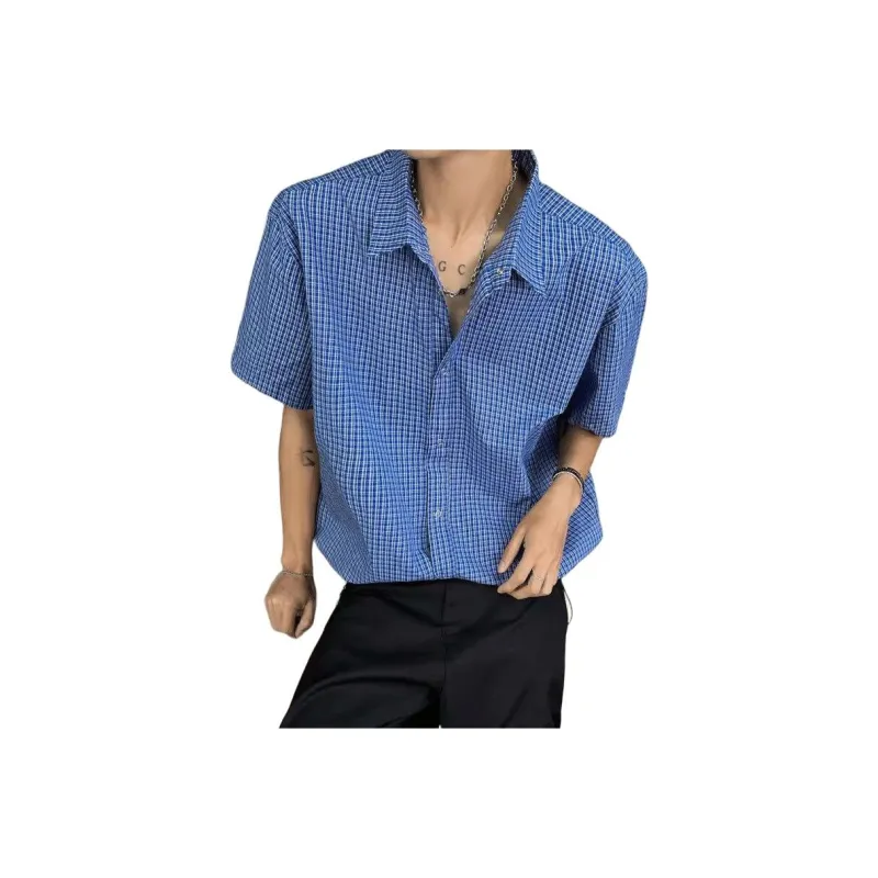 DARK HORSE Casual Shirt American Luxury Streetwear Lapel Coat Unisex-0