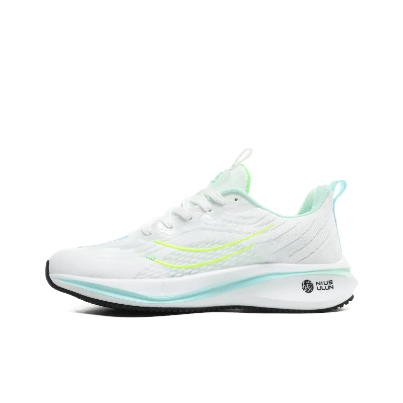 Yamid Cushioning Support Lightweight Low Top Training Shoes Men's Aqua White-0