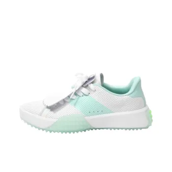 GFORE Slip Resistant, Abrasion Resistant, Waterproof Low Top Golf Shoes Women's White Cyan