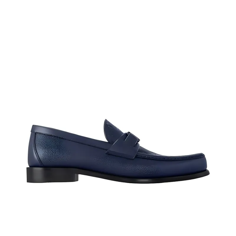 LOUIS VUITTON Major Loafers Men's Blue-1