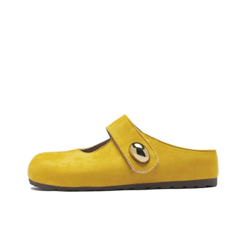 AGSDON Abrasion Resistant Closed Toe Slippers 3.5cm Women's-6