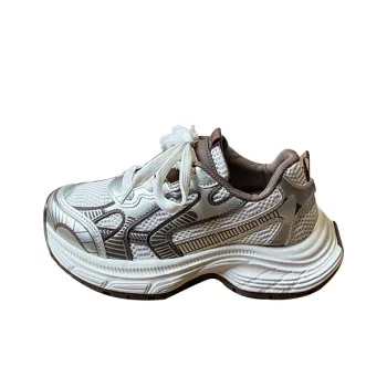 Green Feet Shock Absorbers With Slip Resistant And Abrasion Resistant Properties Low Top Chunky Sneakers Women's