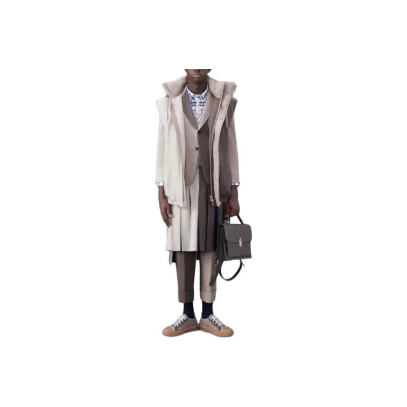 THOM BROWNE· Vest Men's Light Gray-2