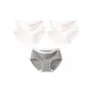 3 Pack (Heather Gray+White+White)