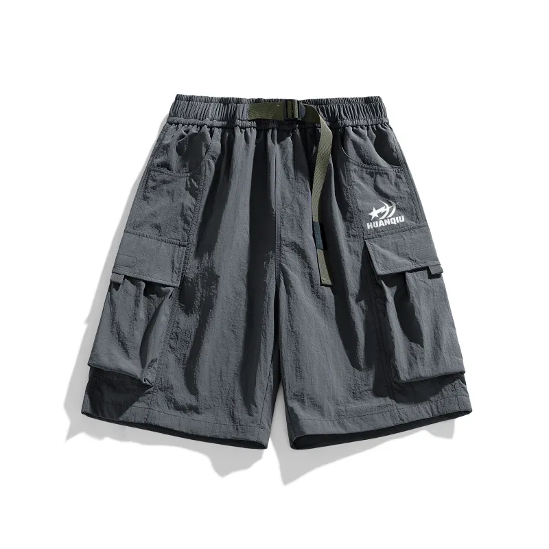 HUANQIU Cargo Shorts Unisex-0