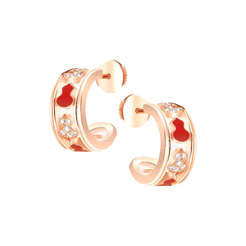Qeelin 18K Rose Gold Earrings Women's Rose Gold-0