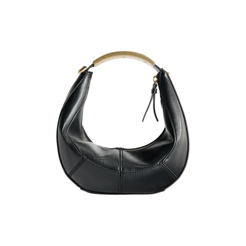 ZARA Polyurethane Handbag Women's Black-2