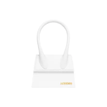 Jacquemus Leather Handbag Medium Size Women's White