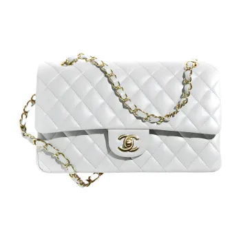 CHANEL Classic Flap CF Lambskin Flap Bag, Shoulder Bag, Crossbody Bag Women's Light Blue