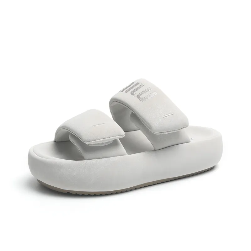 O.L Embroidery Slip Resistant Odor Resistant Abrasion Resistant Slide Slippers Women's-0