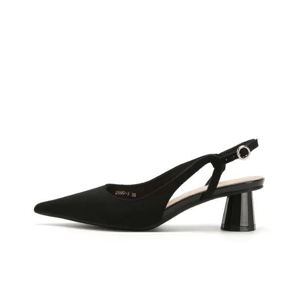 QITUMAUL Chunky Heel High Heels Women's-0