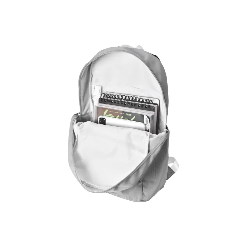 TURN UP Nylon Students Backpack Regular Unisex Gray-3