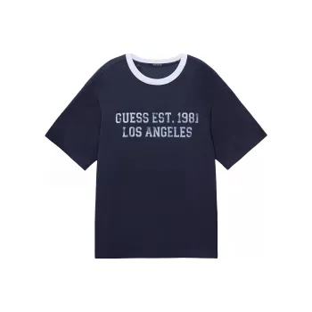 GUESS T Shirt Men's Dark Marine Blue