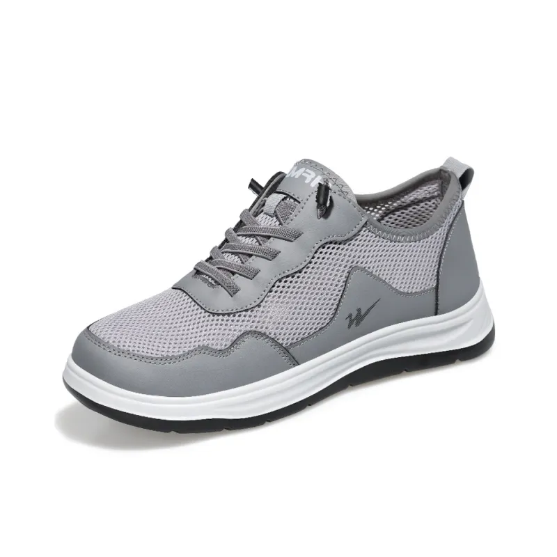DOUBLE STAR 88 Summer Dad Shoes Mesh Athletic Shoes Slip on Beijing Cloth Shoes Men's Casual Shoes Men's Black Gray-0