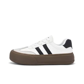 DAPHNE Low Top Skateboard Shoes Women's White Gray