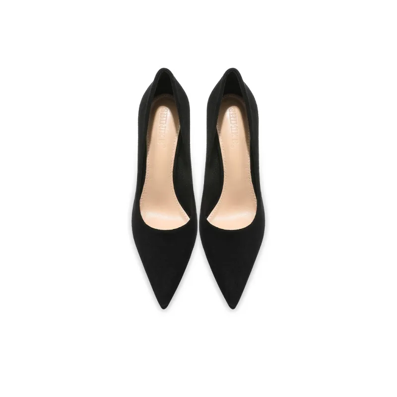 GOSO Slim Heel High Heels Women's Black-2