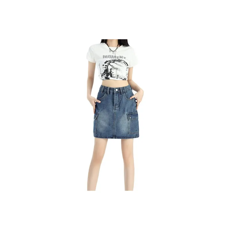 Concubine Zhu Denim Short Skirts Women's-0