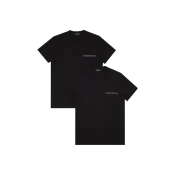 EMPORIO ARMANI Two pack Of Stretch Cotton Jersey Core Logoband Loungewear T shirts