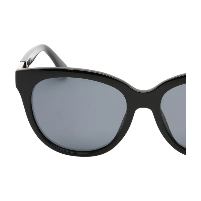 GUESS Plastic Injection Molded Cat Eye Sunglasses Women's Black-1