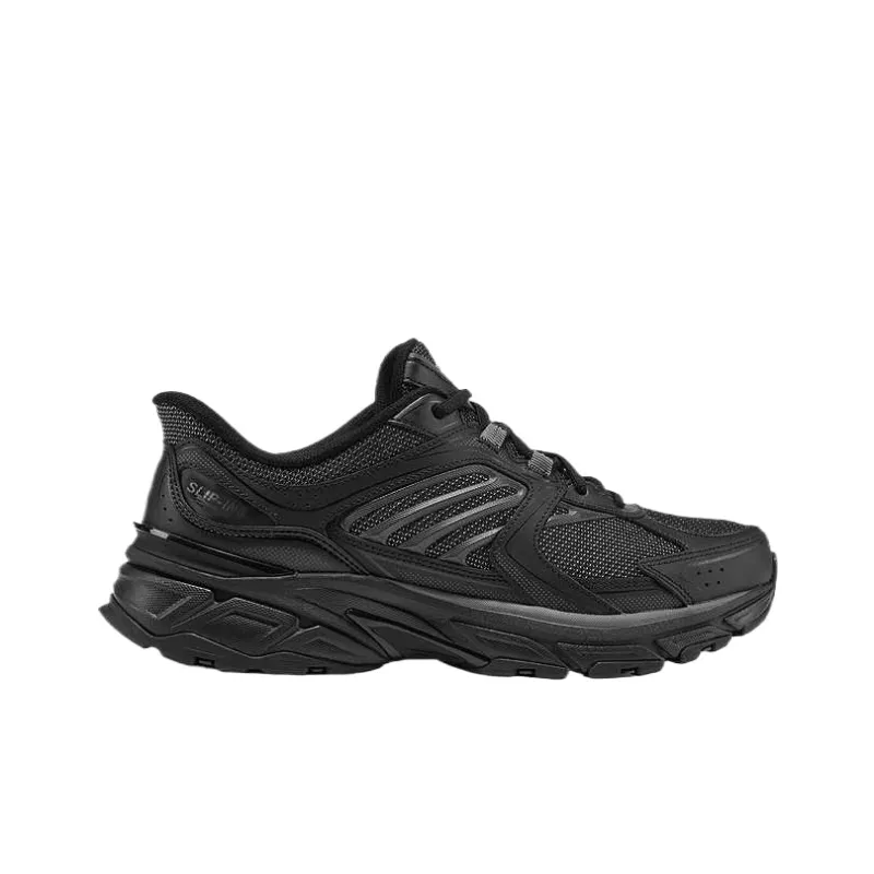 Skechers SPORT MENS Low Top Chunky Sneakers Men's Black-1