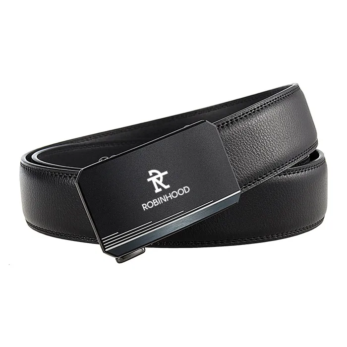 ROBINHOOD Cow Leather Belts Men's Width 3.5CM-1