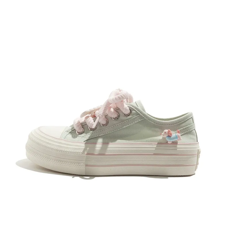 MEAKKEA Breathable Coverage Balance Low Top Canvas Shoes Women's-0