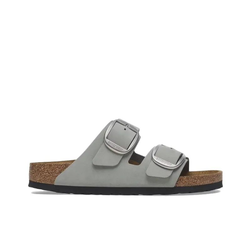 Birkenstock Arizona Big Buckle Abrasion Resistant Slide Slippers Women's Gray Regular Loose Fit-1