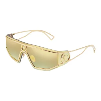 VERSACE Metal Irregular Shape Sunglasses Men's Gold