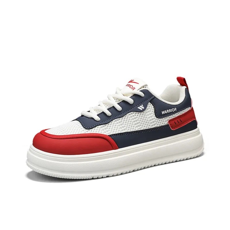 WARRIOR Skateboard Shoes Men Low Top Blue-1