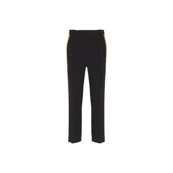 BALMAIN Embroidered Straight leg Trousers